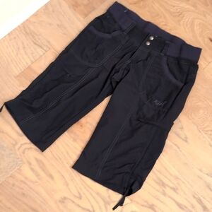 Kuhl elastic waist hiking athletic capri pants shorts women's size Sm